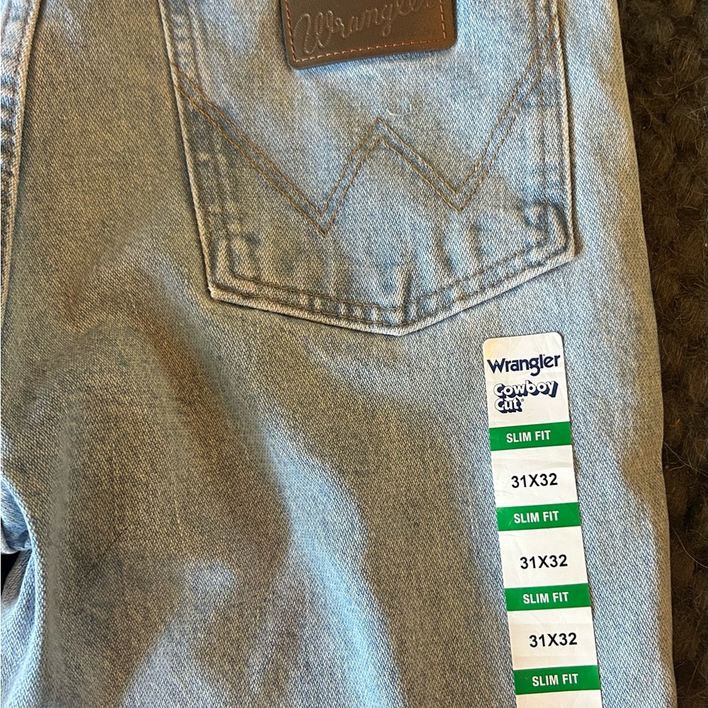Wrangler Men's Cowboy Cut Slim Fit Jeans 31x32 - Classic Blue